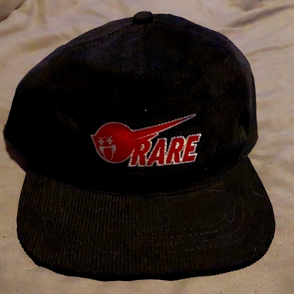 Black Corduroy Hat, Pink Dolphin